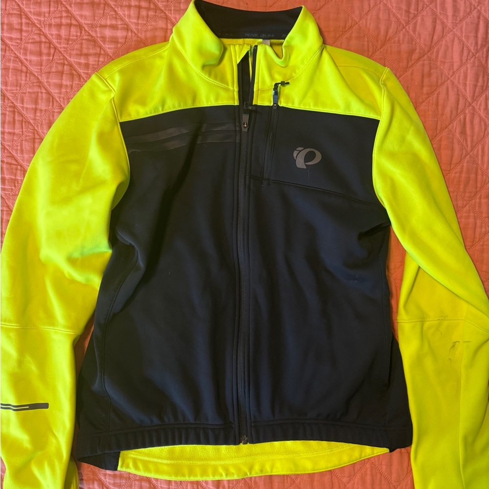 Pearl Izumi Men's High-Visibility Yellow and Black Performance Jacket